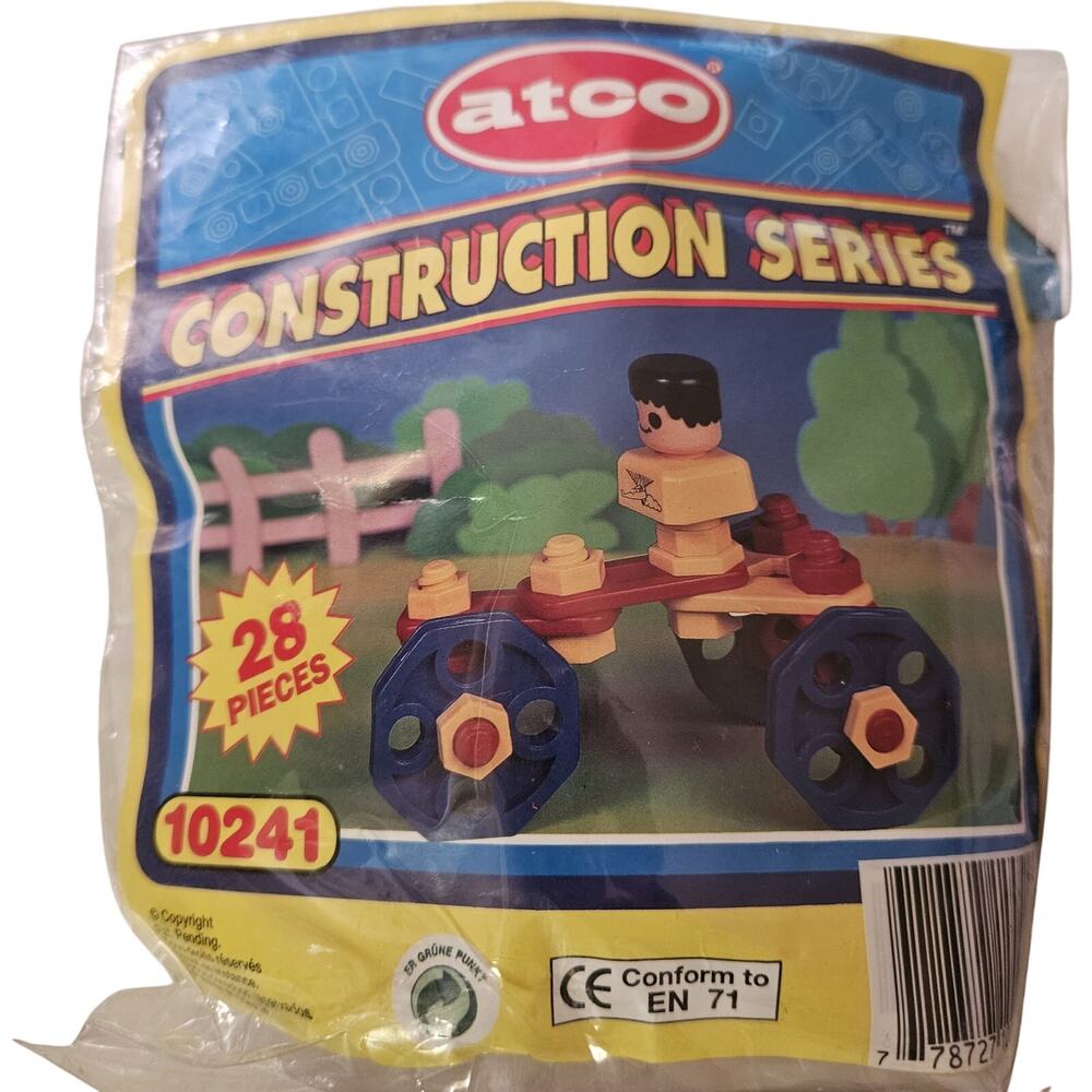 Vintage Atco Construction Series 28 Pieces 10241 New in Package